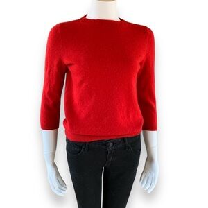 Talbots red cashmere sweater